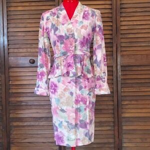 Carole Little Petites Blouse and Skirt Set